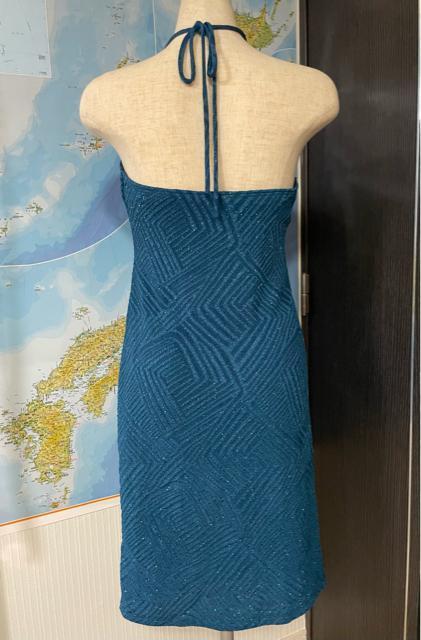 シャーロットルッセ 青いキラキラスドレス Lサイズ made in USA < 女性ファッション  シャーロットルッセ 青いキラキラスドレス Lサイズ made in USA < 女性ファッションの