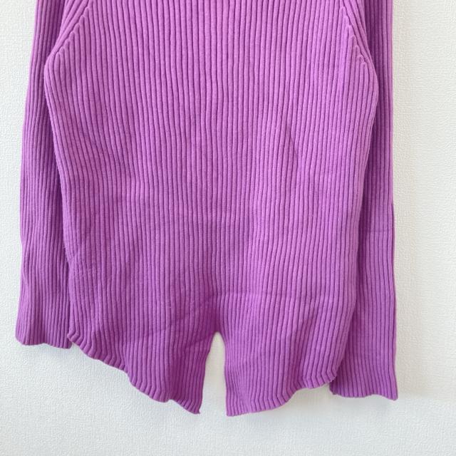 良品 &.NOSTALGIA バックスリットボトルネックリブニット M-L < 女性ファッション 良品 &.NOSTALGIA バックスリットボトルネックリブニット M-L < 女性ファッションの