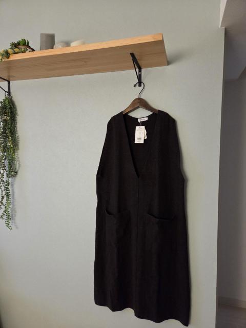 LEPSIM/ワンピ★ダークブラウンのベストワンピース/タグ付き新品♪ < ブランド LEPSIM/ワンピ★ダークブラウンのベストワンピース/タグ付き新品♪ < ブランドの