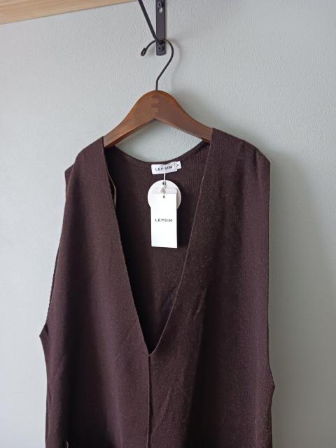 LEPSIM/ワンピ★ダークブラウンのベストワンピース/タグ付き新品♪ < ブランド LEPSIM/ワンピ★ダークブラウンのベストワンピース/タグ付き新品♪ < ブランドの