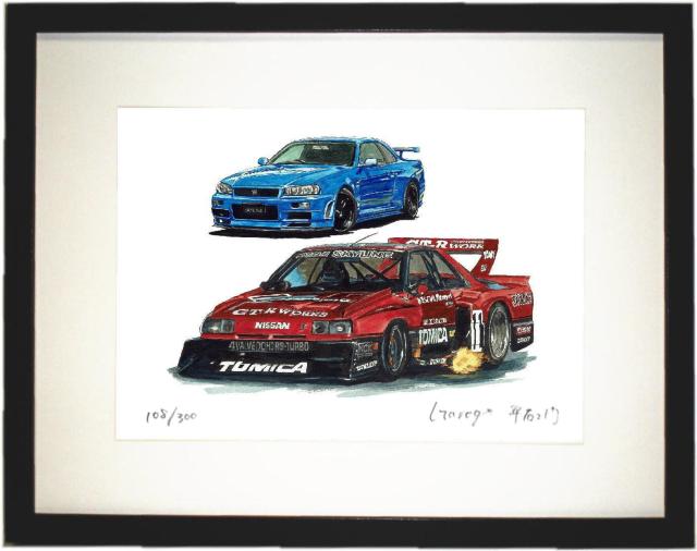 NC-734 GT-R/RS SS限定版画サイン額装作家平右ヱ門 < 自動車/バイク NC-734 GT-R/RS SS限定版画サイン額装作家平右ヱ門 < 自動車/バイク