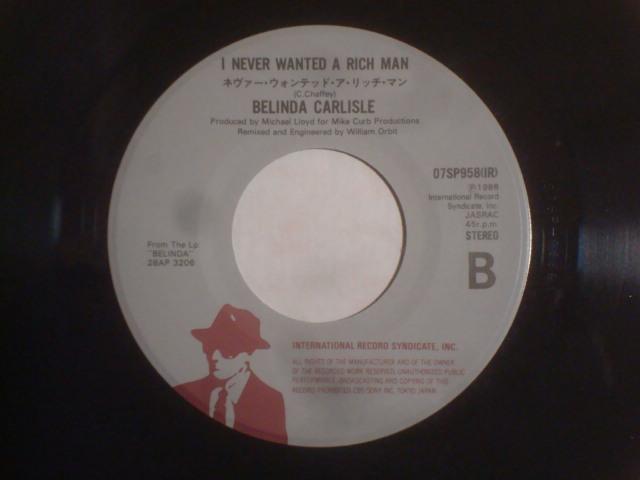 MAD ABOUT YOU / I NEVER WANTED A RICH MAN ベリンダ・カーライル < CD/DVD/ビデオ MAD ABOUT YOU / I NEVER WANTED A RICH MAN ベリンダ・カーライル < CD/DVD/ビデオの