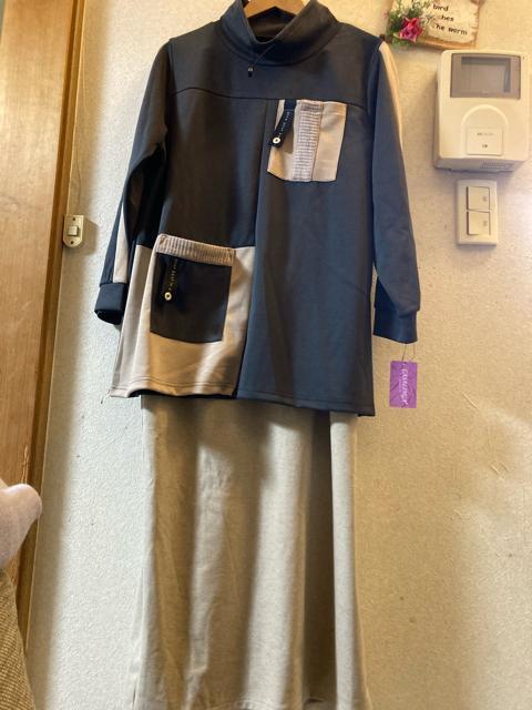 L〜LL新品グレー&ベージュスポーティカットソー < 女性ファッション L〜LL新品グレー&ベージュスポーティカットソー < 女性ファッションの