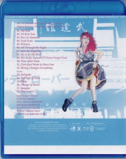 Cyndi Lauper 日本武道館 2015!シンディローパー(Blu-Ray) < CD/DVD/ビデオ  Cyndi Lauper 日本武道館 2015!シンディローパー(Blu-Ray) < CD/DVD/ビデオの