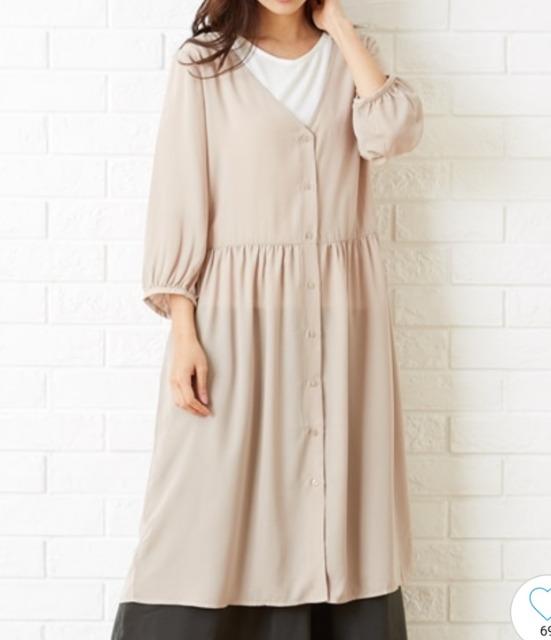 chocol raffine robe★Tシャツ+羽織ワンピース2点セット★ < 女性ファッション  chocol raffine robe★Tシャツ+羽織ワンピース2点セット★  < 女性ファッションの