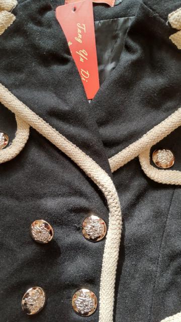 ☆バイカラーコート☆黒L < 女性ファッション ☆バイカラーコート☆黒L < 女性ファッションの