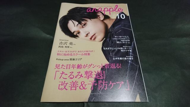 anapple(アンナップル) 2019 vol.196 吉沢亮表紙 西島秀俊掲載 < 本/雑誌  anapple(アンナップル) 2019 vol.196 吉沢亮表紙 西島秀俊掲載  < 本/雑誌の