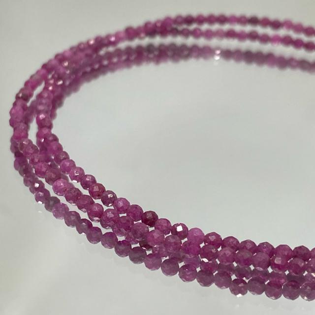 《necklace》天然非加熱インド産ルビー アジャスター付きネックレス < 女性アクセサリー/時計  《necklace》天然非加熱インド産ルビー アジャスター付きネックレス < 女性アクセサリー/時計の