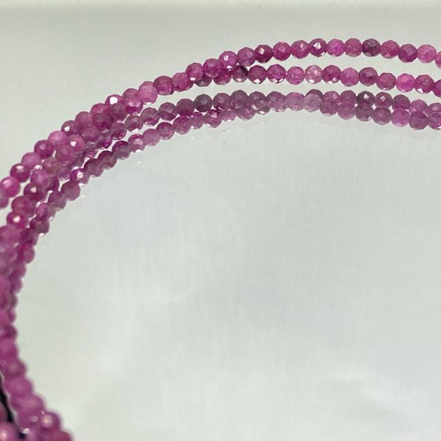 《necklace》天然非加熱インド産ルビー アジャスター付きネックレス < 女性アクセサリー/時計  《necklace》天然非加熱インド産ルビー アジャスター付きネックレス < 女性アクセサリー/時計の