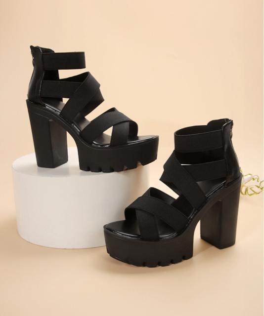 送料無料 新品 ハイヒールサンダル 厚底 ブーツサンダル < 女性ファッション  送料無料 新品 ハイヒールサンダル 厚底 ブーツサンダル < 女性ファッションの