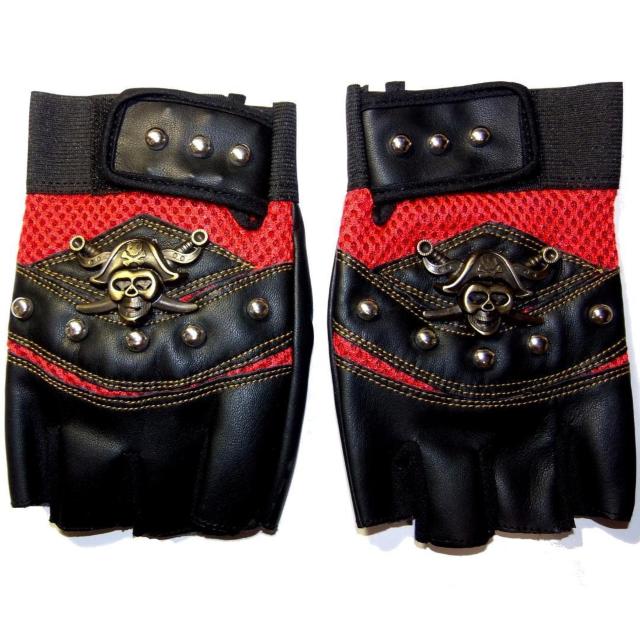 海賊 スカル がいこつ ガイコツ 骸骨 どくろ ドクロ フィンガーレス スタッズ ハーフ レザー グローブ 半指 手袋 赤色 < 男性ファッション 海賊 スカル がいこつ ガイコツ 骸骨 どくろ ドクロ フィンガーレス スタッズ ハーフ レザー グローブ 半指 手袋 赤色 < 男性ファッションの