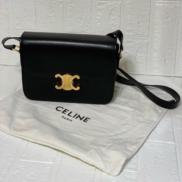 ��CELINE �Z���[�k�� �e�B�[�� �g���I���t �o�b�O �V���C�j�[�J�[�t�X�L�� �u���b�N / �V�����_�[�o�b�O/ �{�� 