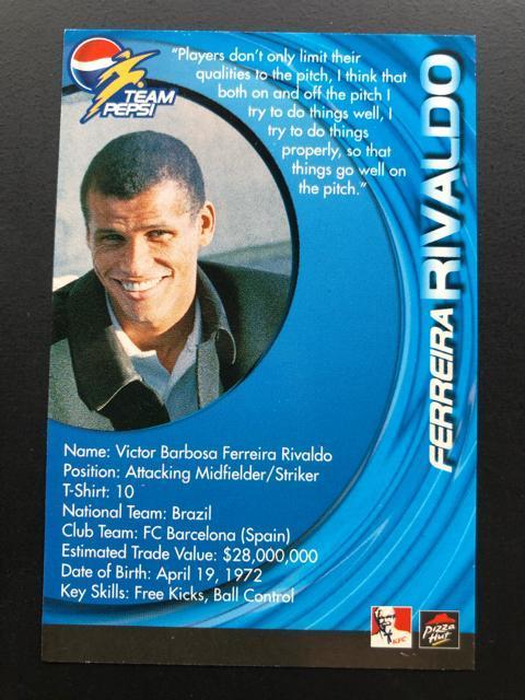 FOOTBALL trading cardsmTEAM PEPSIn/oEhE|NExbJEIeKmSn  g[fBOJ[h 