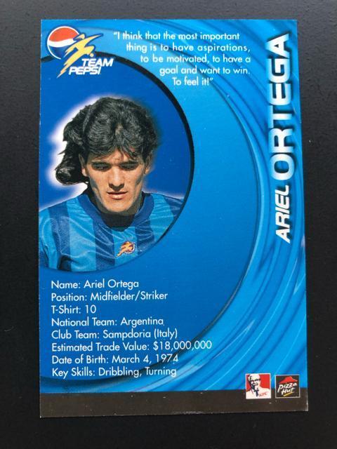 FOOTBALL trading cardsmTEAM PEPSIn/oEhE|NExbJEIeKmSn  g[fBOJ[h 