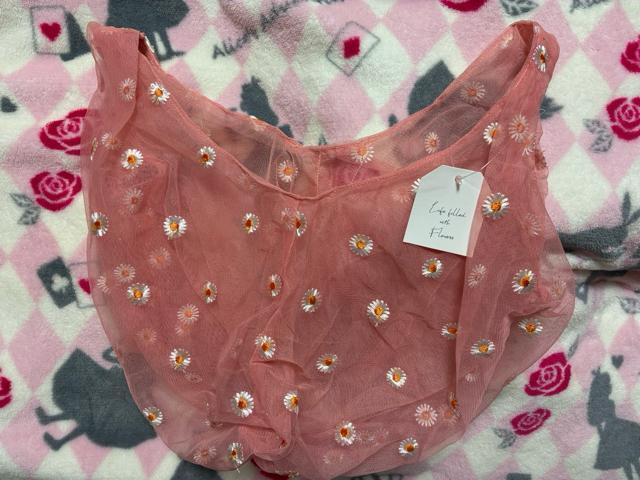 送料無料! 新品未使用 ピンク 花柄刺繍 チュール素材 エコバッグ < 女性ファッション  送料無料! 新品未使用 ピンク 花柄刺繍 チュール素材 エコバッグ  < 女性ファッションの