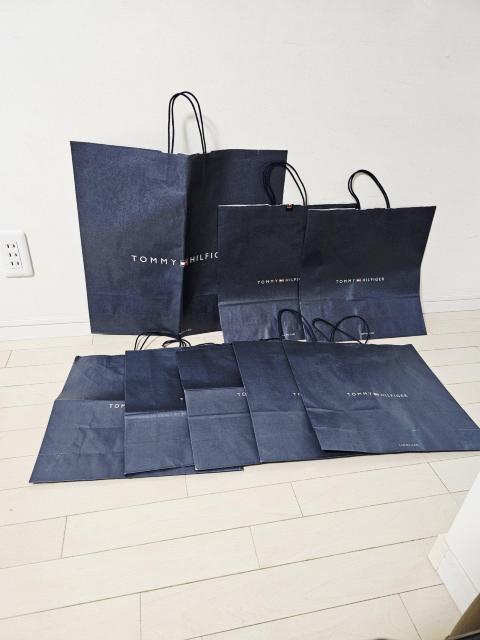 TOMMY HILFIGER 特大 大 ショップ袋 8枚セット < ブランド  TOMMY HILFIGER 特大 大 ショップ袋 8枚セット  < ブランドの