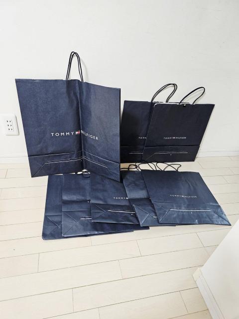TOMMY HILFIGER 特大 大 ショップ袋 8枚セット < ブランド  TOMMY HILFIGER 特大 大 ショップ袋 8枚セット < ブランドの