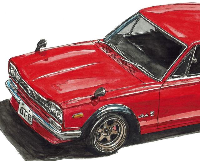 NC-738 GT-R/RSターボSS限定版画サイン額装作家平右ヱ門 < 自動車/バイク NC-738 GT-R/RSターボSS限定版画サイン額装作家平右ヱ門 < 自動車/バイク