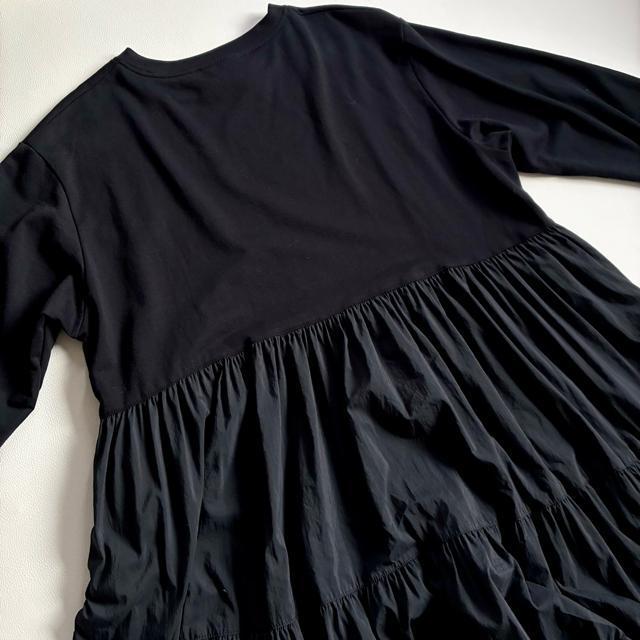 ◆美品◆ビアズリー◆3.8万◆カットコンビティアードワンピース◆黒◆ロング◆F < ブランド ◆美品◆ビアズリー◆3.8万◆カットコンビティアードワンピース◆黒◆ロング◆F < ブランドの