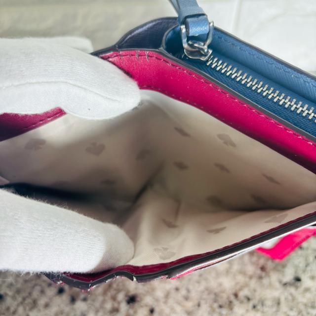 kate spade ケイトスペード 二つ折り財布 ウォレット パープル コンパクト レザー < 女性ファッション kate spade ケイトスペード 二つ折り財布 ウォレット パープル コンパクト レザー < 女性ファッションの