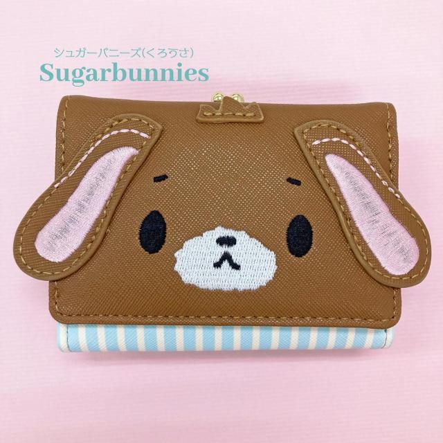 シュガーバニーズ くろうさ 財布 ダイカット 口金財布 がま口 三つ折り < 女性ファッション シュガーバニーズ くろうさ 財布 ダイカット 口金財布 がま口 三つ折り < 女性ファッションの