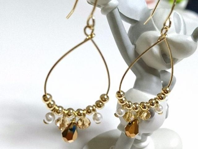 ハンドメイド ビーズ ピアス★ < 女性アクセサリー/時計  ハンドメイド ビーズ ピアス★ < 女性アクセサリー/時計の