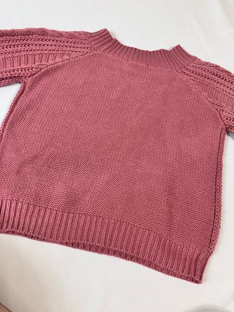 INGNI 袖リボン付 ニット セーター レディース ピンク ハート < ブランド INGNI 袖リボン付 ニット セーター レディース ピンク ハート < ブランドの