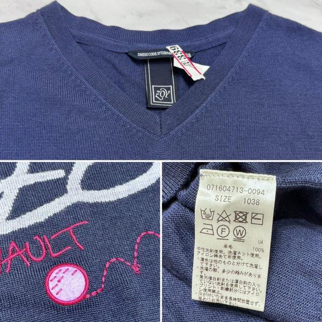 ZOYゾーイVネックセーター紺#38 < レジャー/スポーツ ZOYゾーイVネックセーター紺#38 < レジャー/スポーツの