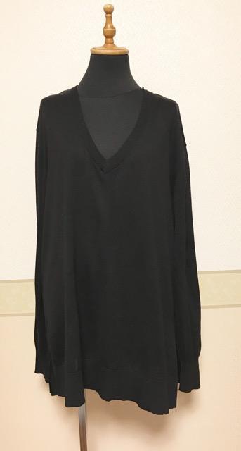 衣類  H&M  Vレーヨンニット黒 < 女性ファッション  衣類  H&M  Vレーヨンニット黒  < 女性ファッションの