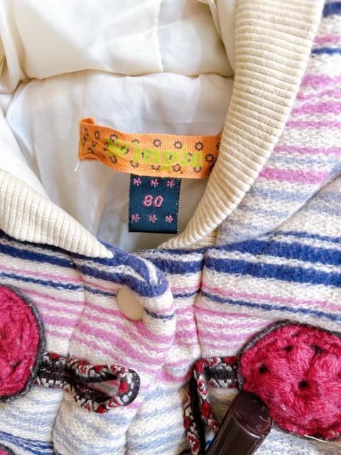 【Winpie 】中綿コート 80cm ベビー ダッフル風 アウター < キッズ/ベビー 【Winpie 】中綿コート 80cm ベビー ダッフル風 アウター < キッズ/ベビーの