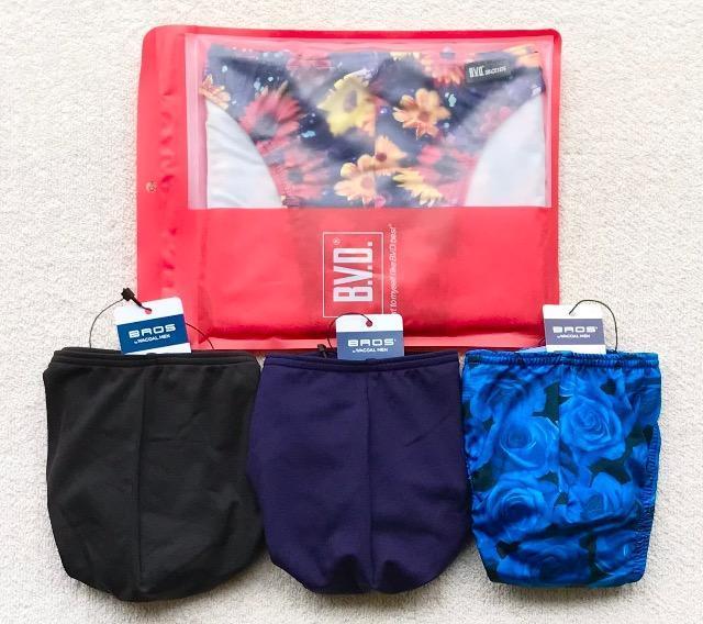 B.V.D&BROS ビキニ ブリーフ Lサイズ 花柄&シンプル 4枚セット < 男性ファッション B.V.D&BROS ビキニ ブリーフ Lサイズ 花柄&シンプル 4枚セット < 男性ファッションの