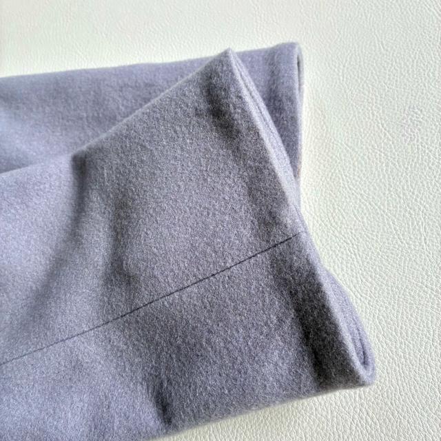 ◆美品◆ルーデルー◆3万◆ウール混フード付きロングコート◆パープル◆ビジュー◆L < 女性ファッション ◆美品◆ルーデルー◆3万◆ウール混フード付きロングコート◆パープル◆ビジュー◆L < 女性ファッションの