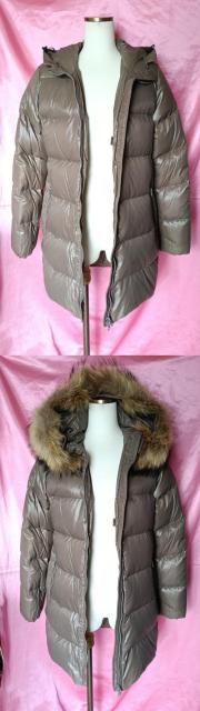 DUVETICA�f���x�e�B�JKAPPA�J�b�p�C���|�[�g�C�^���A���N�[���t�@�[�t�[�h�����J�u���E���y�ʒg�������_�E���W���P�b�g�R�[�g �� �����t�@�b�V������ 