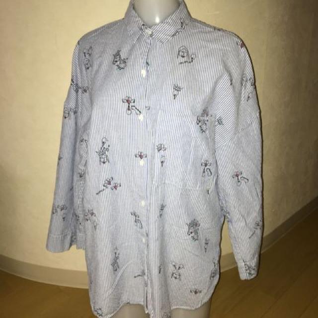 ZARA ストライプ シャツ M < ブランド  ZARA ストライプ シャツ M  < ブランドの