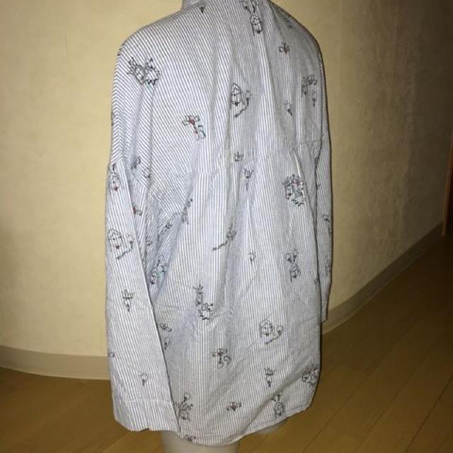ZARA ストライプ シャツ M < ブランド  ZARA ストライプ シャツ M < ブランドの