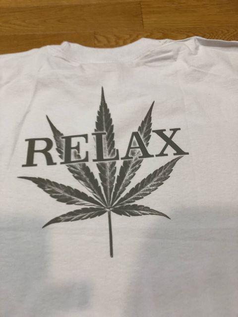 LA直輸入 RELAX マリファナ 白 大きいsizeXL 厚手 N1 < 男性ファッション LA直輸入 RELAX マリファナ 白 大きいsizeXL 厚手 N1 < 男性ファッションの