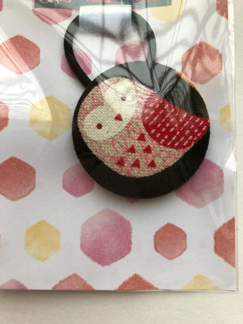 ハンドメイド ヘアゴム くるみボタン かわいいフクロウさん♪ < 女性ファッション  ハンドメイド ヘアゴム くるみボタン かわいいフクロウさん♪ < 女性ファッションの