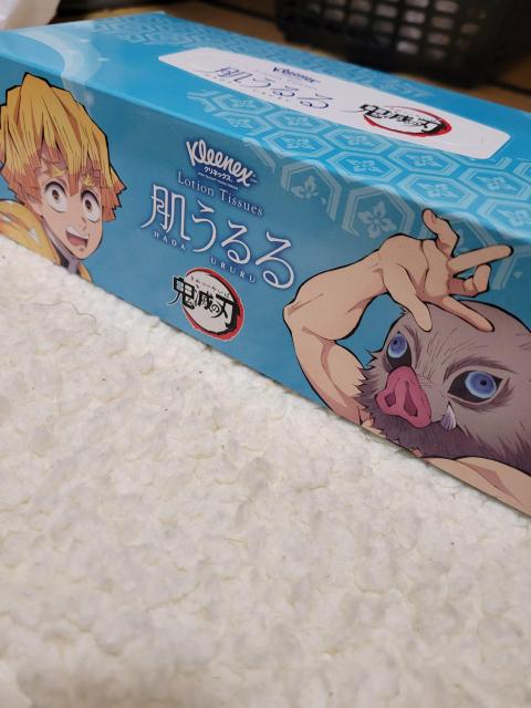 クレシア×鬼滅の刃 コラボ ティッシュ(我妻善逸 嘴平伊之助) < アニメ/コミック/キャラクター  クレシア×鬼滅の刃 コラボ ティッシュ(我妻善逸 嘴平伊之助)  < アニメ/コミック/キャラクターの