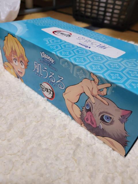 クレシア×鬼滅の刃 コラボ ティッシュ(我妻善逸 嘴平伊之助) < アニメ/コミック/キャラクター  クレシア×鬼滅の刃 コラボ ティッシュ(我妻善逸 嘴平伊之助) < アニメ/コミック/キャラクターの