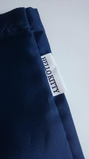 新品未使用☆ハローキティ★エコバッグ☆折りたたみ★ネイビー☆ < 女性ファッション  新品未使用☆ハローキティ★エコバッグ☆折りたたみ★ネイビー☆ < 女性ファッションの