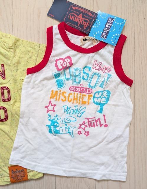 95★BOBSON★半袖Tシャツ★消臭タンクトップ★2枚セット★新品★送料無料 < キッズ/ベビー 95★BOBSON★半袖Tシャツ★消臭タンクトップ★2枚セット★新品★送料無料 < キッズ/ベビーの