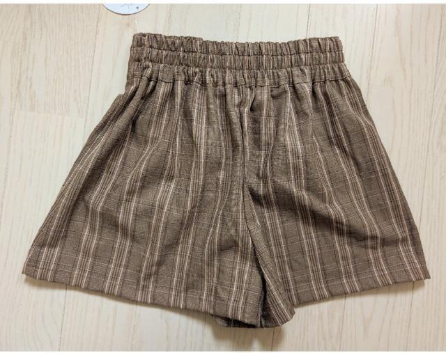 160★Lindiha★フロントレースアップ★チェックショートパンツ★新品★送料無料 < キッズ/ベビー  160★Lindiha★フロントレースアップ★チェックショートパンツ★新品★送料無料 < キッズ/ベビーの