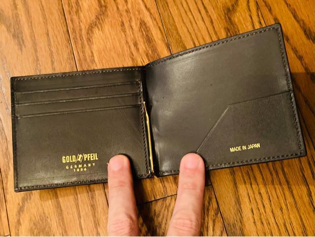 gold pfeil ゴールドファイル ワニ革 マネークリップ レザー 財布 日本製 メンズ レディース < ブランド  gold pfeil ゴールドファイル ワニ革 マネークリップ レザー 財布 日本製 メンズ レディース < ブランドの
