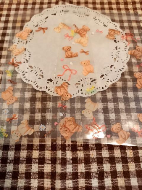 お裾分け☆くまとりぼんのラッピングバック2枚☆ < インテリア/ライフ  お裾分け☆くまとりぼんのラッピングバック2枚☆  < インテリア/ライフの