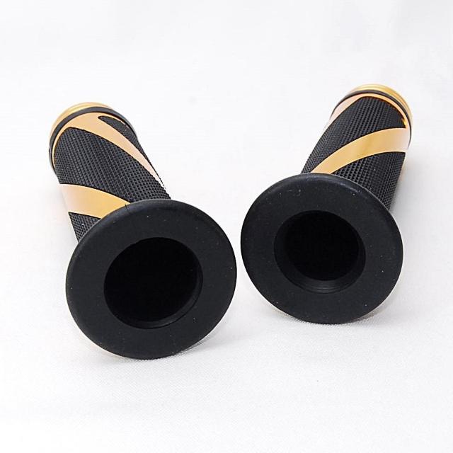 バイク カスタム トルネード ハンドルグリップ ゴールド アルミ 左右セット 原付 オートバイ ビッグスクーター 汎用 グリップ < 自動車/バイク バイク カスタム トルネード ハンドルグリップ ゴールド アルミ 左右セット 原付 オートバイ ビッグスクーター 汎用 グリップ < 自動車/バイク