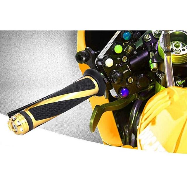 バイク カスタム トルネード ハンドルグリップ ゴールド アルミ 左右セット 原付 オートバイ ビッグスクーター 汎用 グリップ < 自動車/バイク バイク カスタム トルネード ハンドルグリップ ゴールド アルミ 左右セット 原付 オートバイ ビッグスクーター 汎用 グリップ < 自動車/バイク