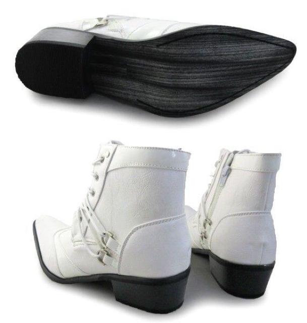 1円~C855新品BOREDOMサイドジップアップ/変則編上げブーツ25.5a白♂ < 男性ファッション  1円~C855新品BOREDOMサイドジップアップ/変則編上げブーツ25.5a白♂ < 男性ファッションの