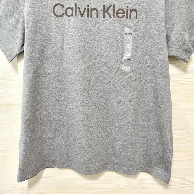 カルバンクライン Tシャツ XL 半袖 プリント ロゴ コットン メンズ グレー < 男性ファッション カルバンクライン Tシャツ XL 半袖 プリント ロゴ コットン メンズ グレー < 男性ファッションの