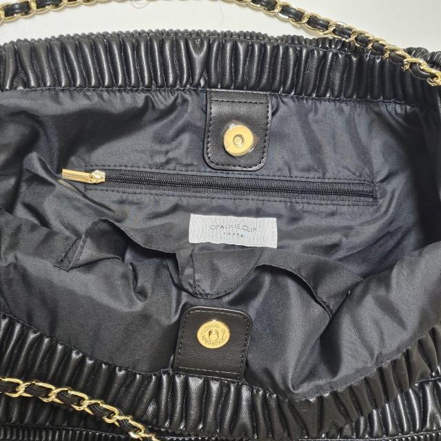 OPAQUE.CLIP 黒い合成皮革ショルダーバッグ < 女性ファッション OPAQUE.CLIP 黒い合成皮革ショルダーバッグ < 女性ファッションの