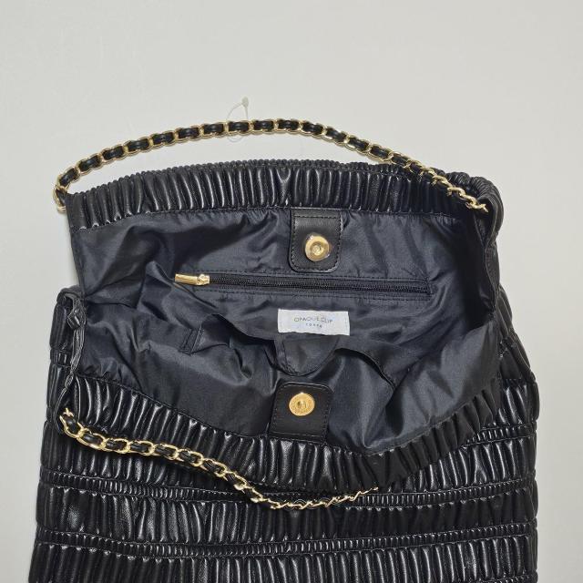 OPAQUE.CLIP 黒い合成皮革ショルダーバッグ < 女性ファッション OPAQUE.CLIP 黒い合成皮革ショルダーバッグ < 女性ファッションの